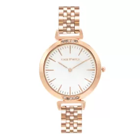 Petite White Classic Rosegold Watch