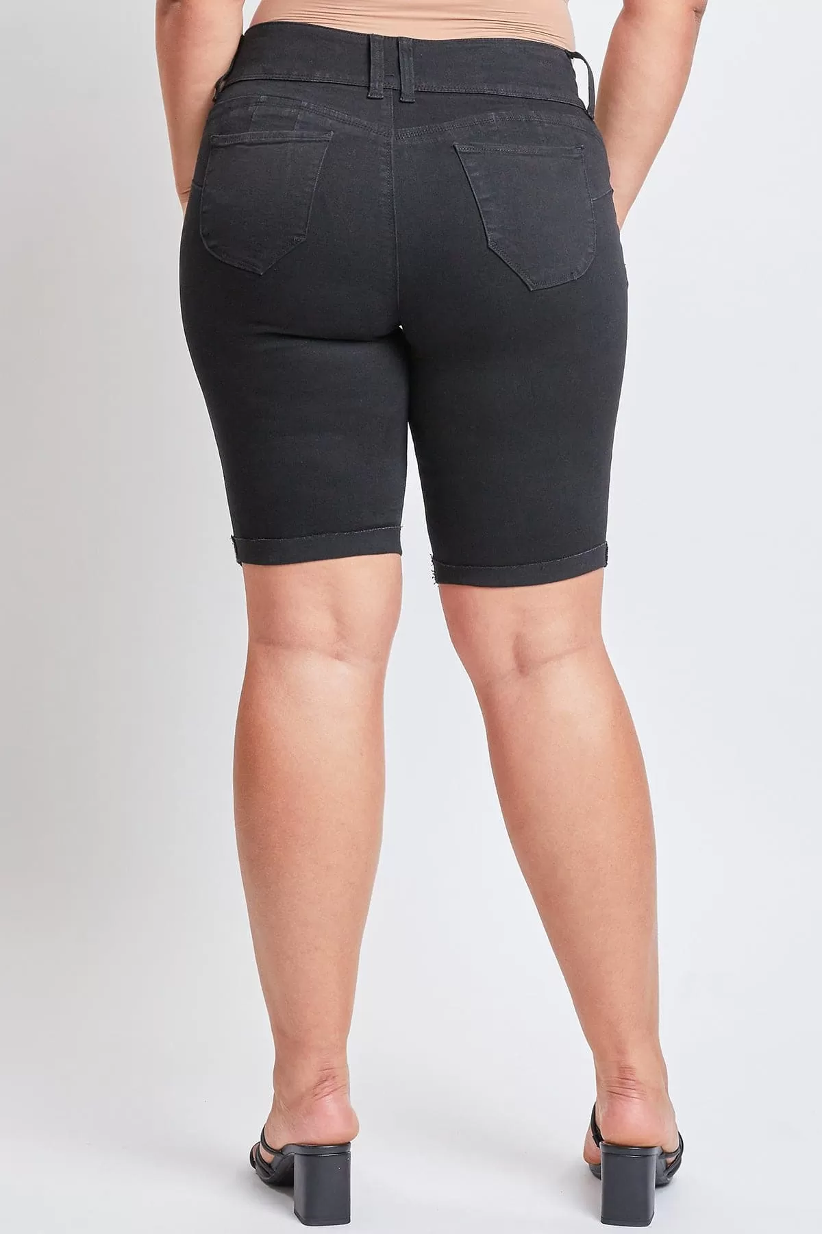 Plus Size Women's WannaBettaButt Cuffed Bermuda Shorts