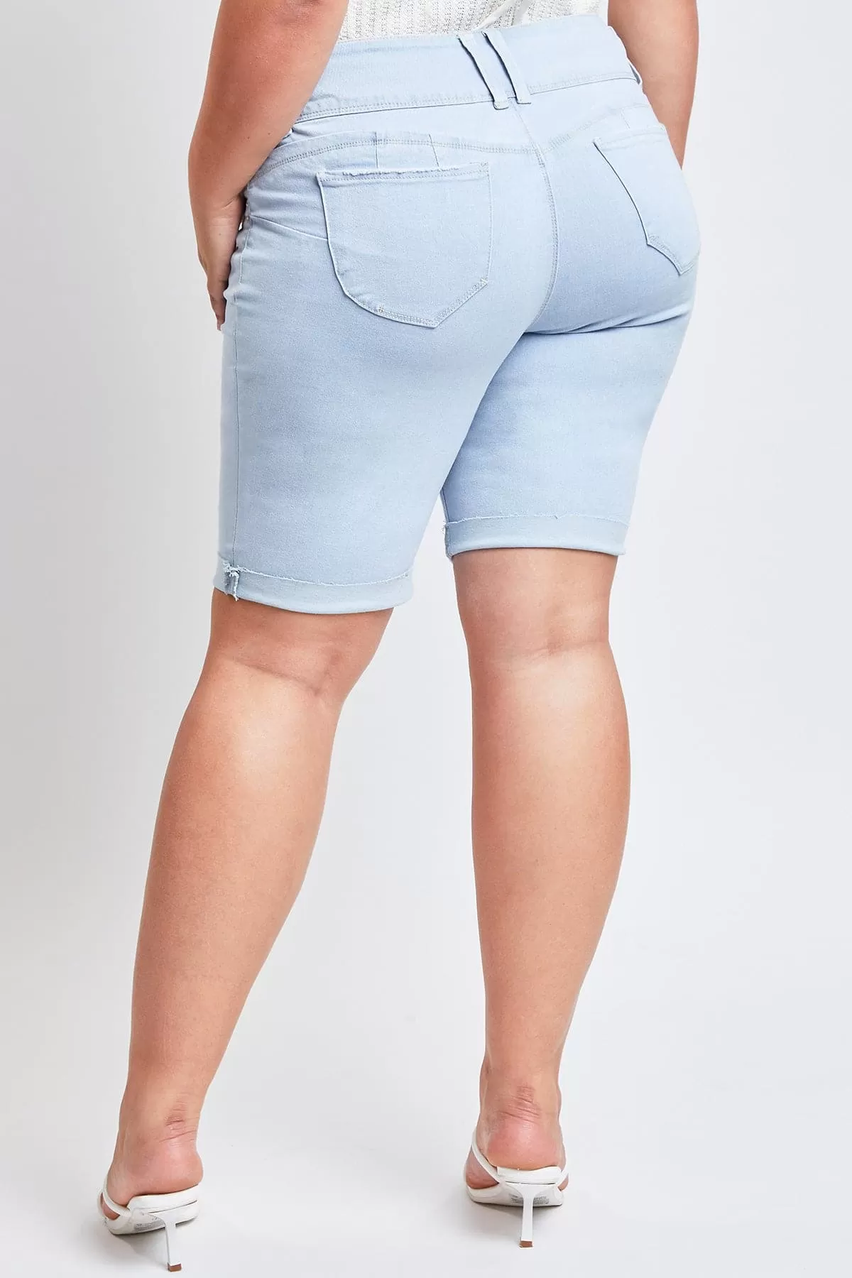 Plus Size Women's WannaBettaButt Cuffed Bermuda Shorts