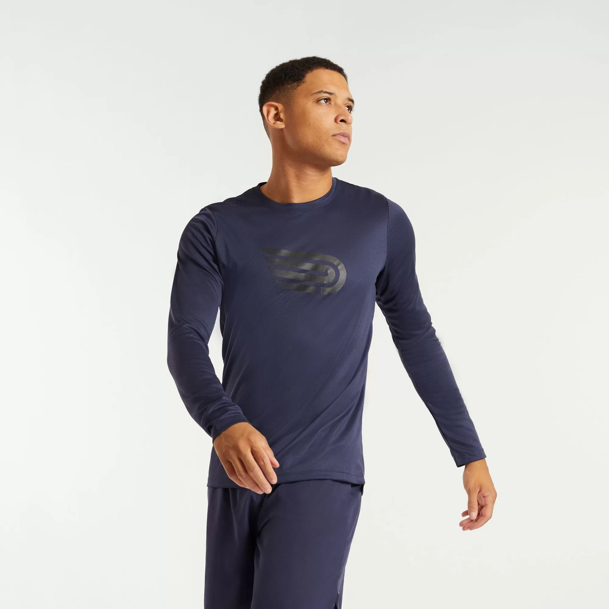 Pressio Perform Long Sleeve Top (Mens) - Ocean Blue