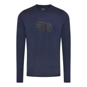 Pressio Perform Long Sleeve Top (Mens) - Ocean Blue