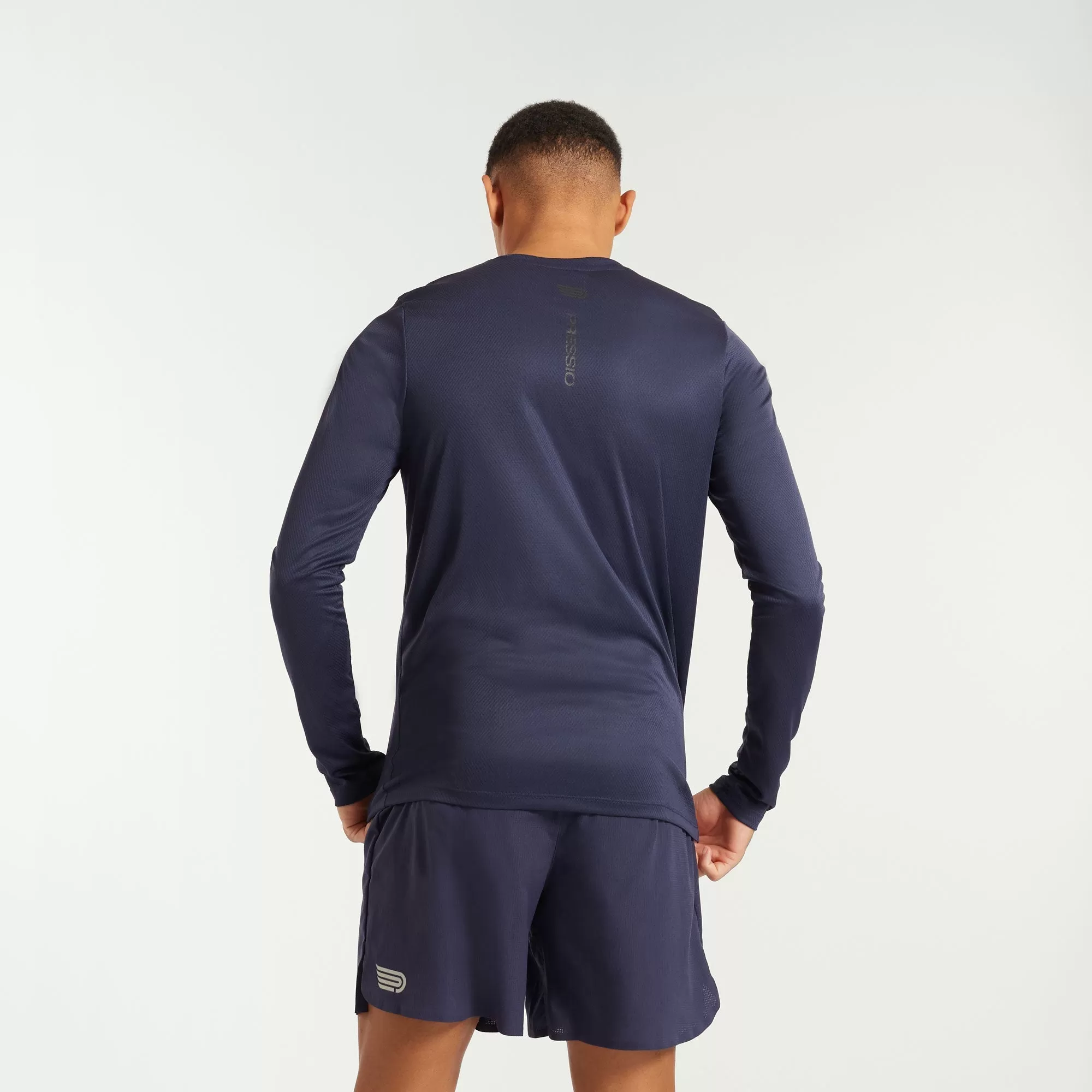 Pressio Perform Long Sleeve Top (Mens) - Ocean Blue