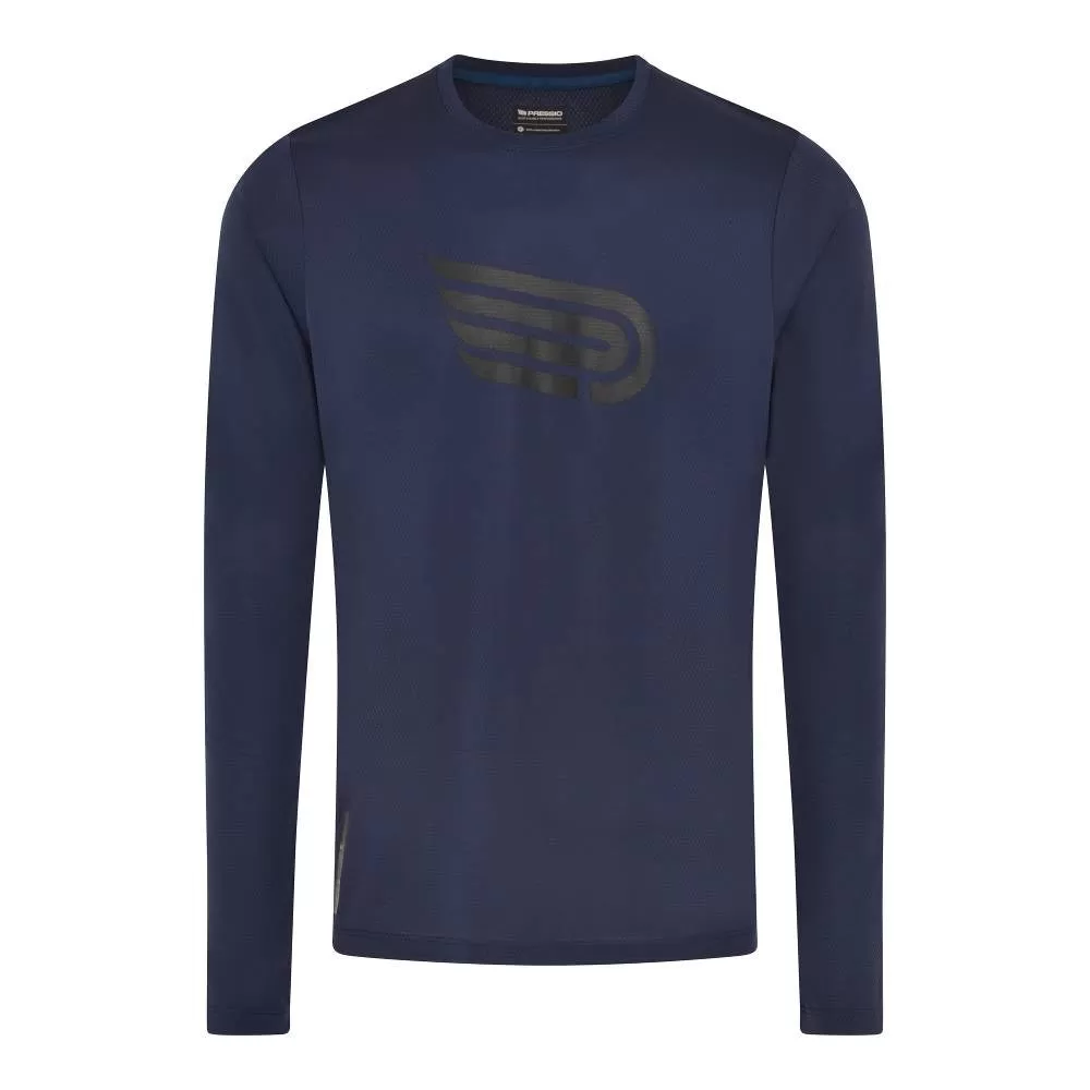 Pressio Perform Long Sleeve Top (Mens) - Ocean Blue