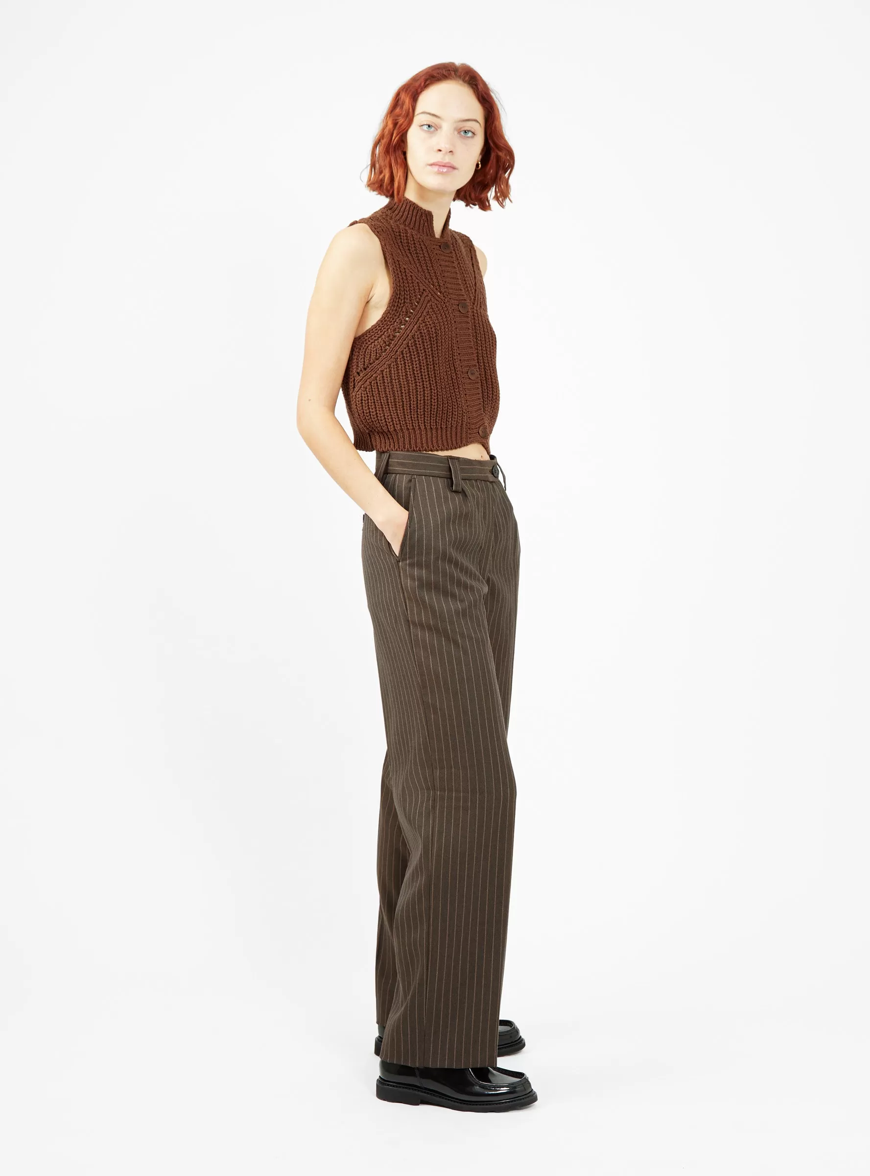 Primary Trousers Brown Stripe