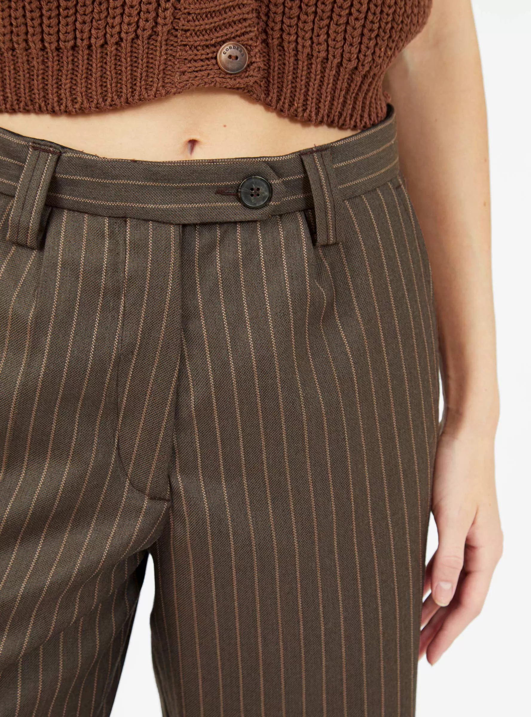 Primary Trousers Brown Stripe