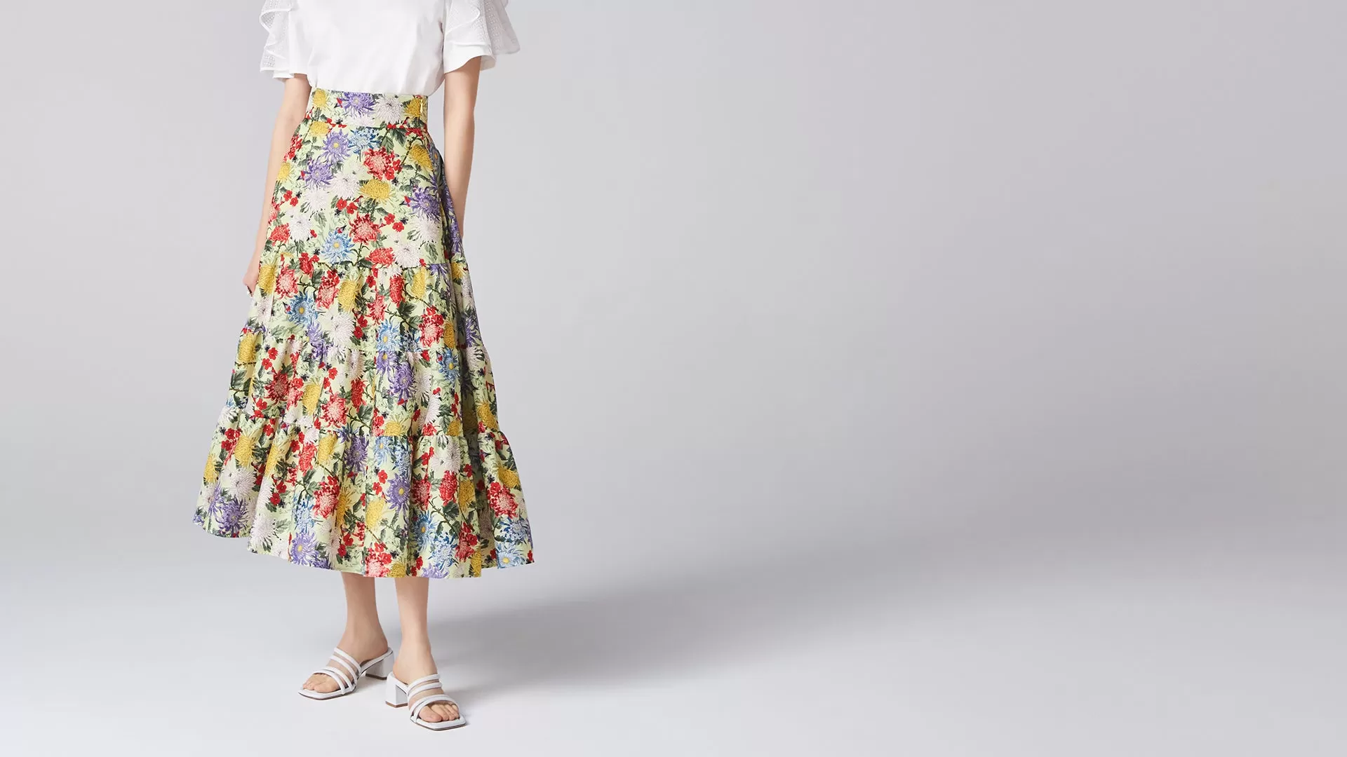 Print Hanabi Skirt