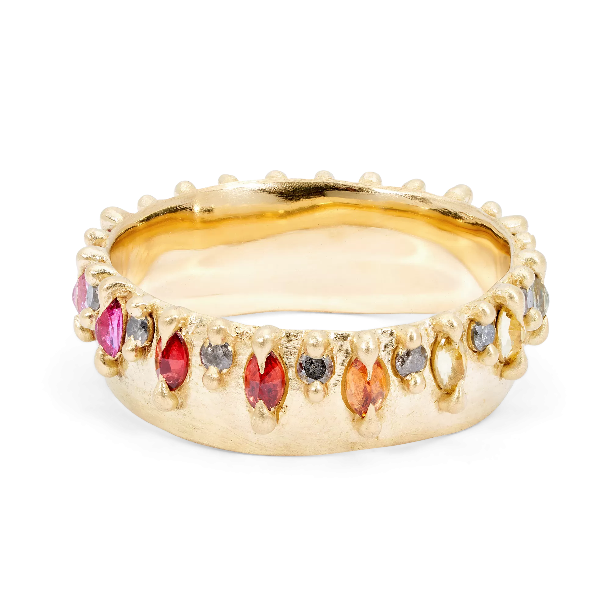 Rainbow Noelle Ring with Diamonds - Made to Order