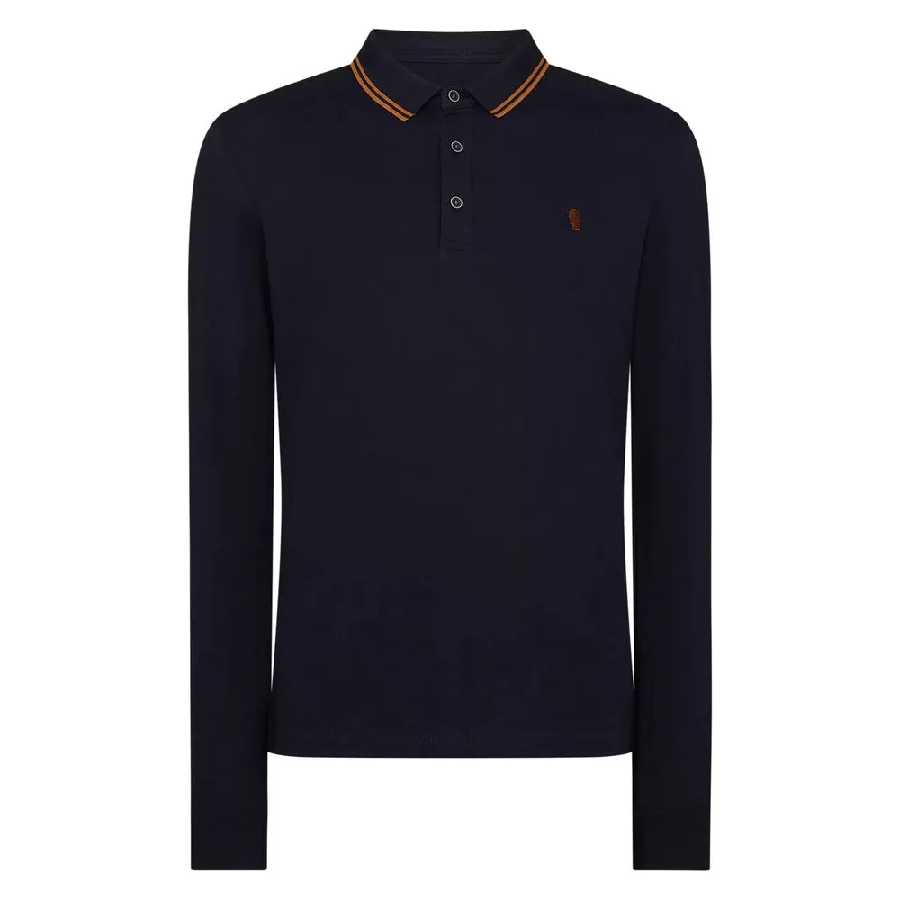 Remus Uomo Long Sleeve Polo | Navy