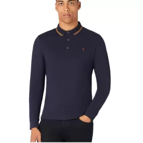 Remus Uomo Long Sleeve Polo | Navy