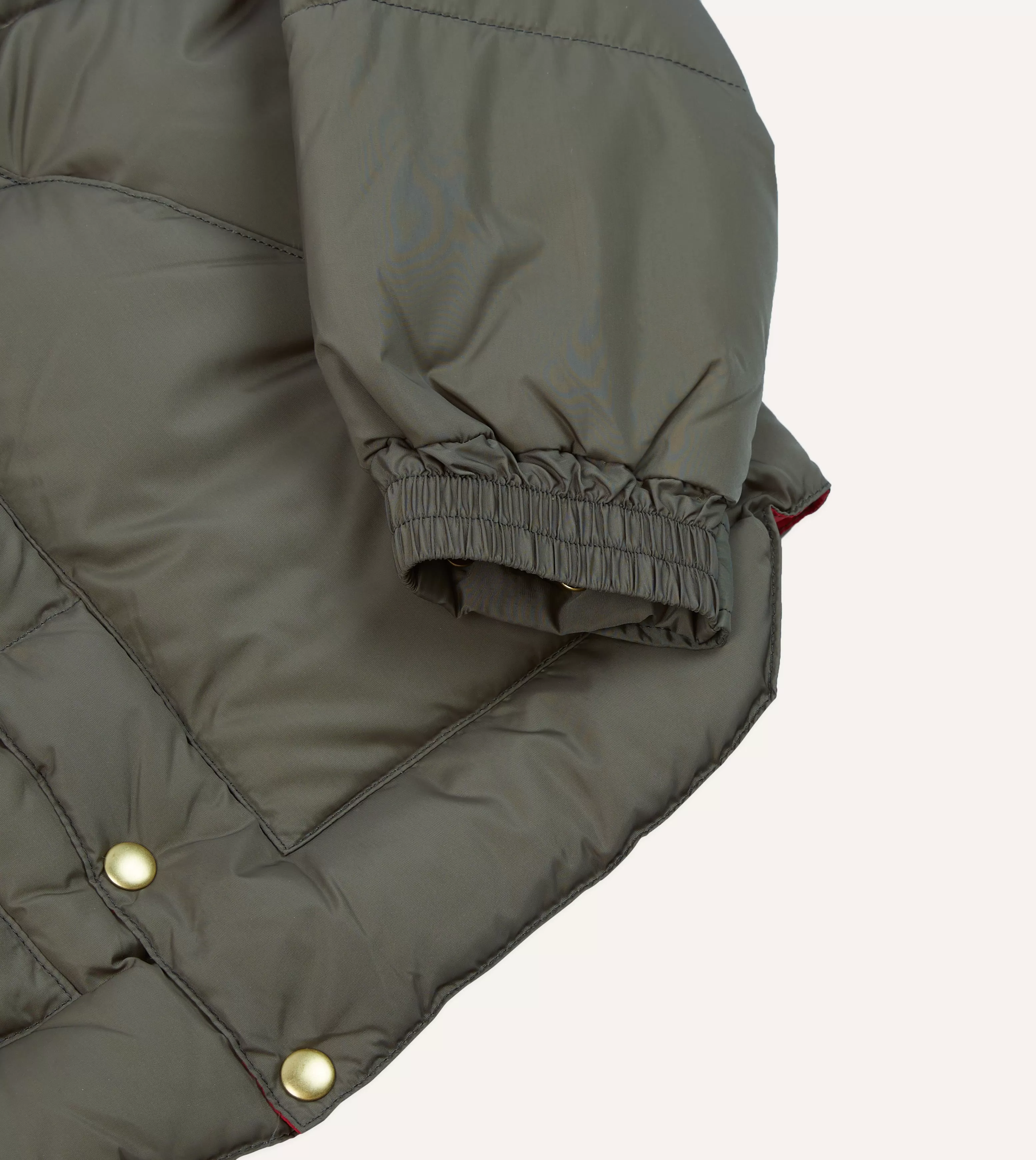 Rocky Mountain Featherbed for Drake's Olive Nylon Christy Down Jacket