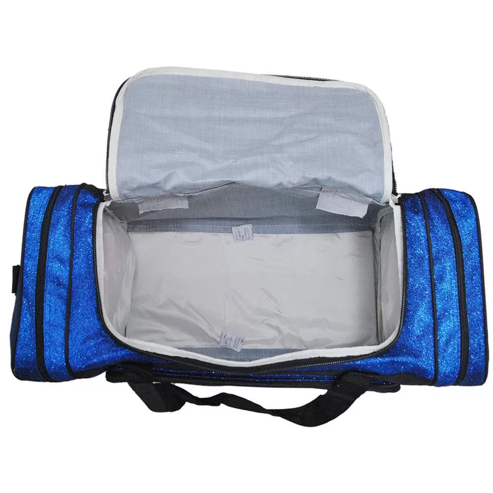 Royal Blue Glitter NGIL Canvas 23 Duffle Bag