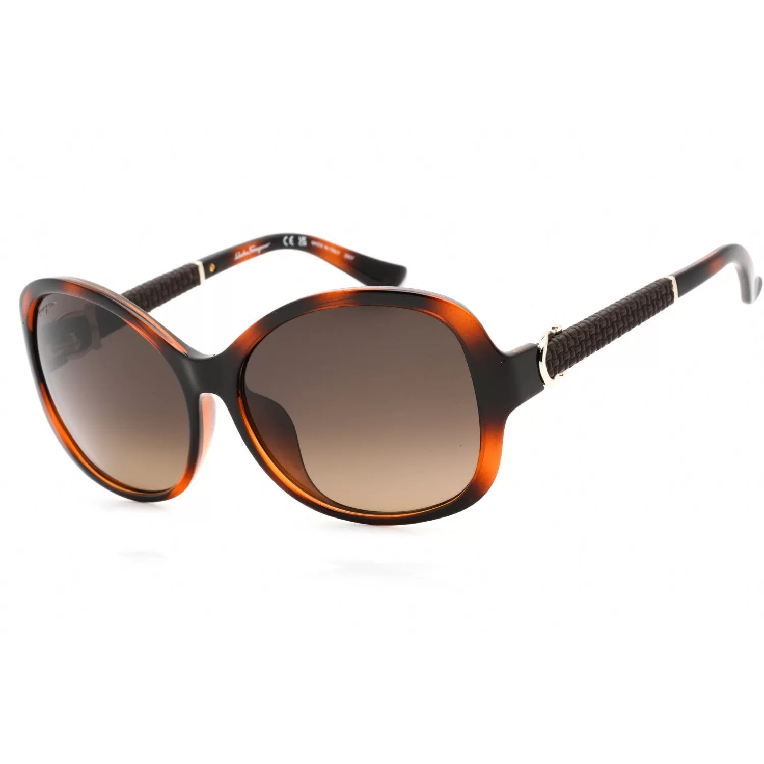 Salvatore Ferragamo SF744SLA Sunglasses Tortoise / Brown Gradient Women's