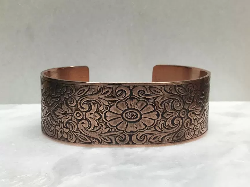 Segmented Copper Cuff Bracelet