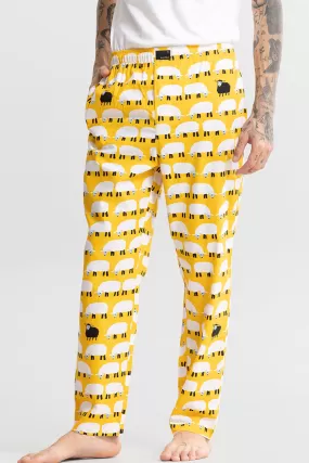 Sheep Print Yellow Pyjama