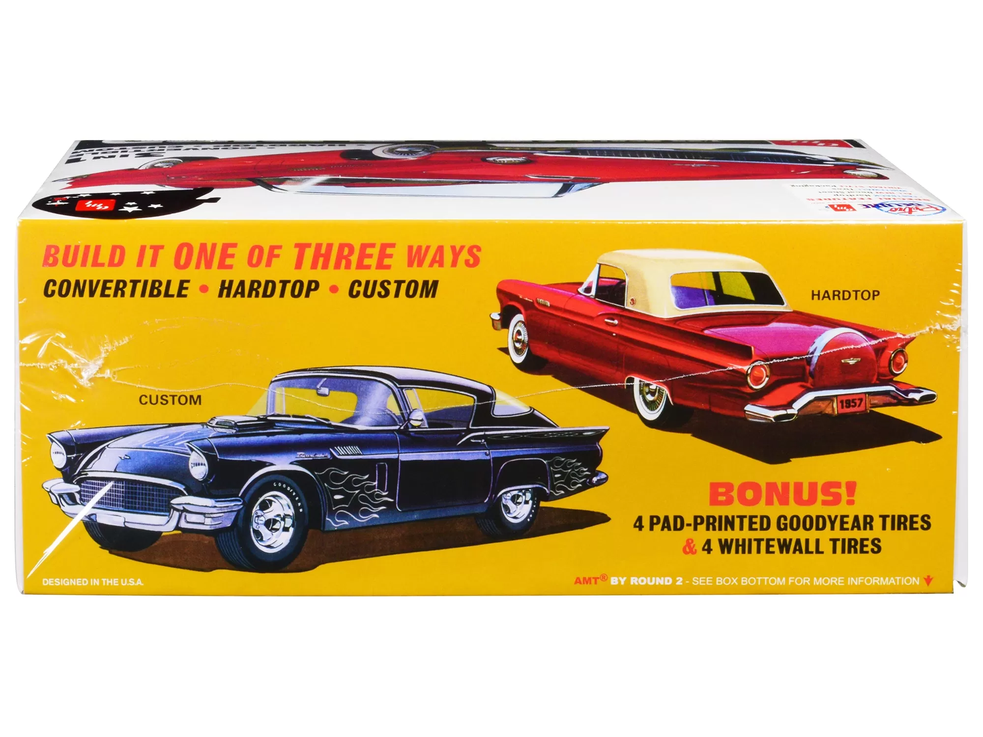 Skill 2 Model Kit 1957 Ford Thunderbird 3-in-1 Kit 1/25 Scale Model by AMT