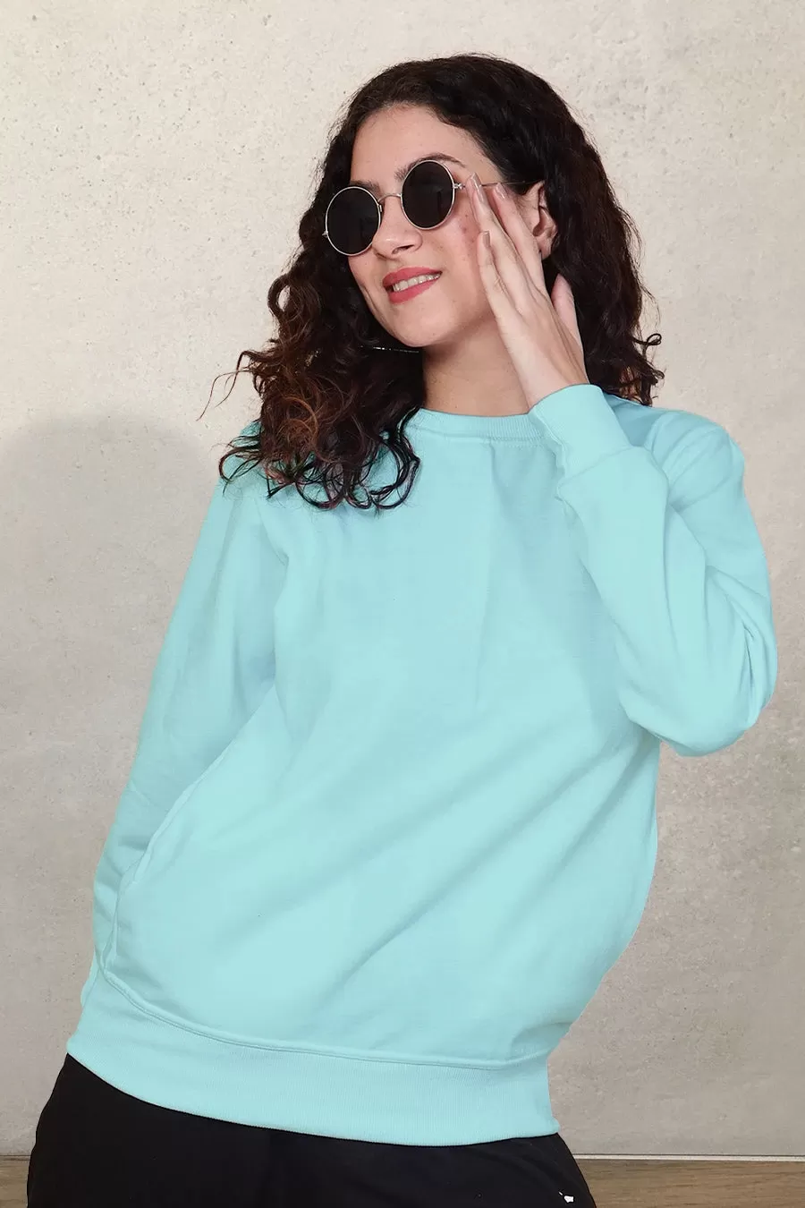 Sky Blue - Fleece Sweatshirt