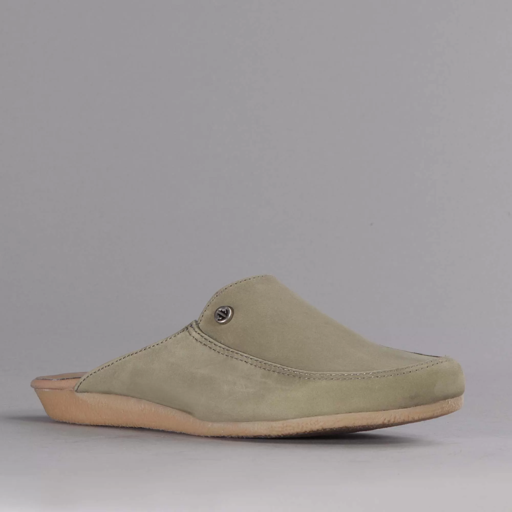 Slip-on Mule in Olive - 12542