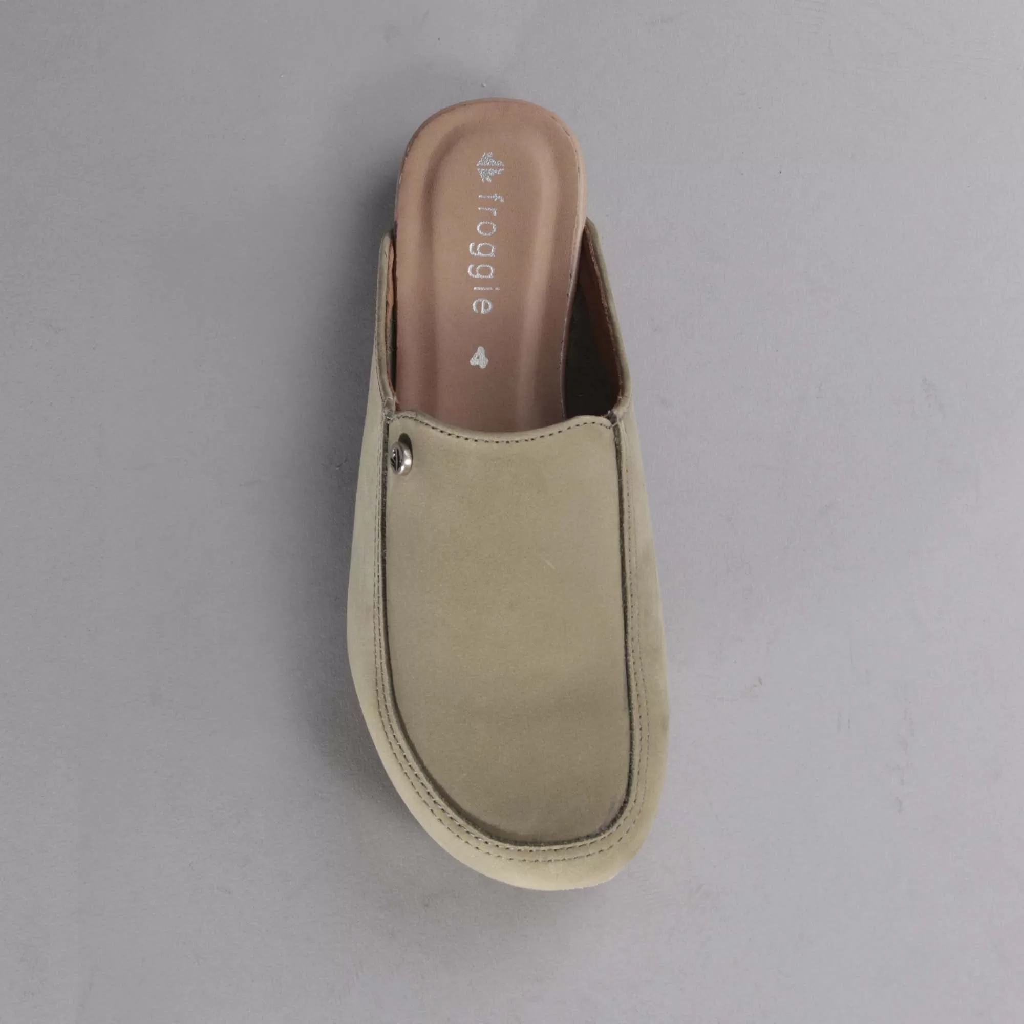 Slip-on Mule in Olive - 12542