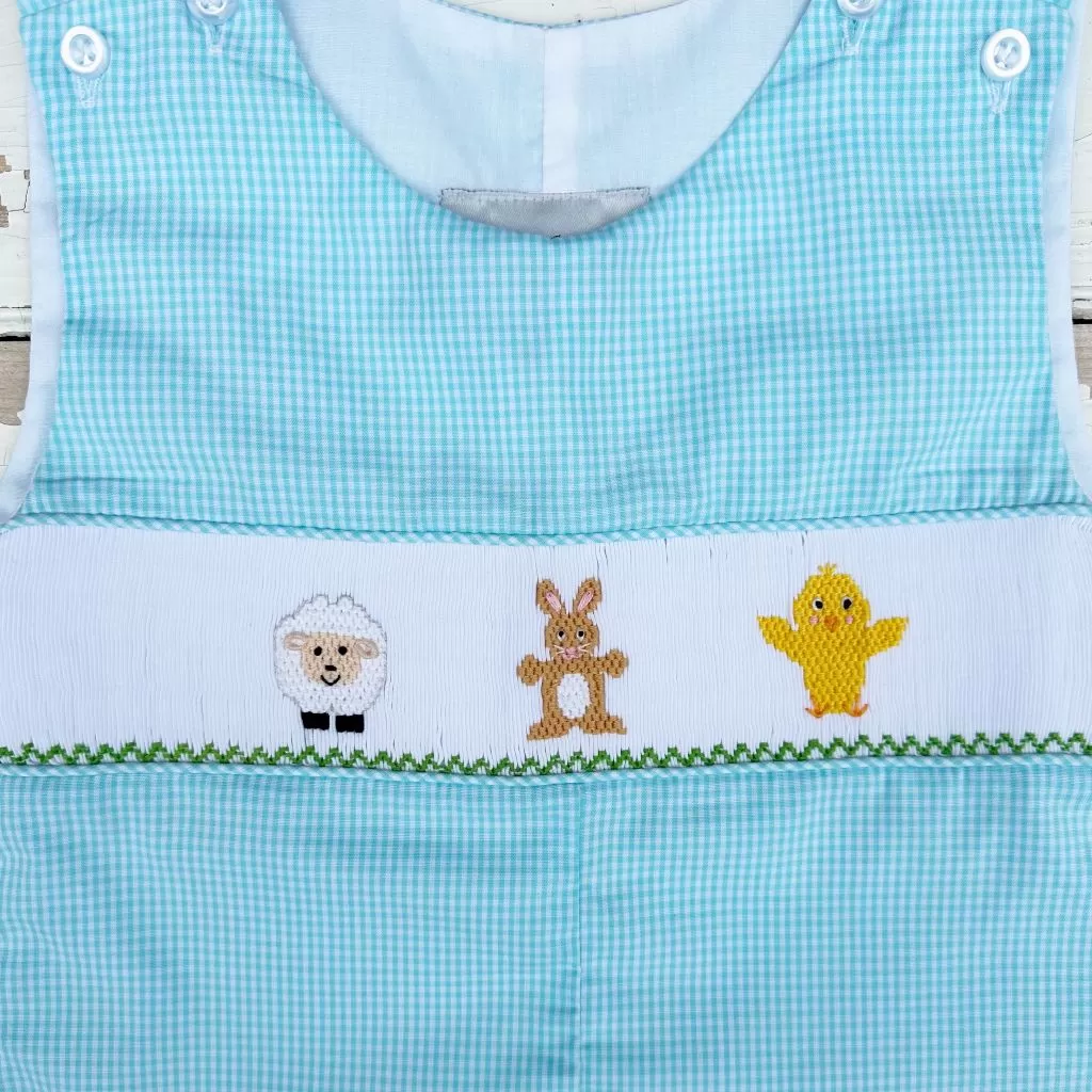 Smocked Easter Friends Shortall / Jon Jon