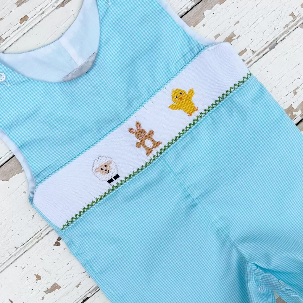 Smocked Easter Friends Shortall / Jon Jon