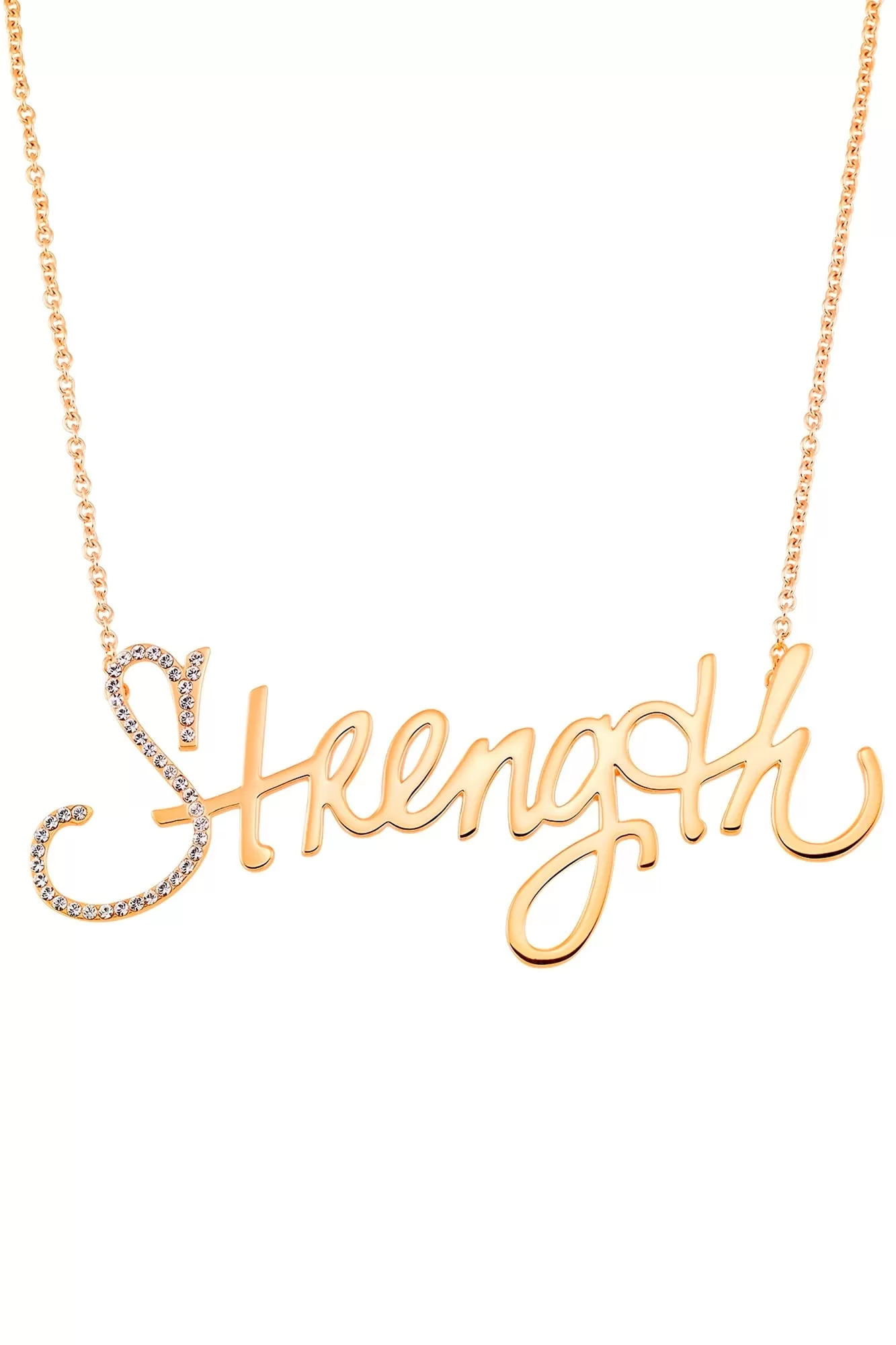 Strength Nameplate Necklace