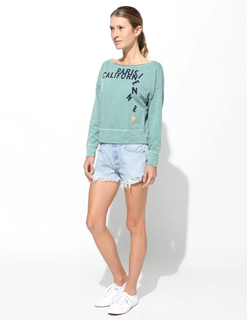 Sundry Paris Californien Raw Off The Shoulder Sweater