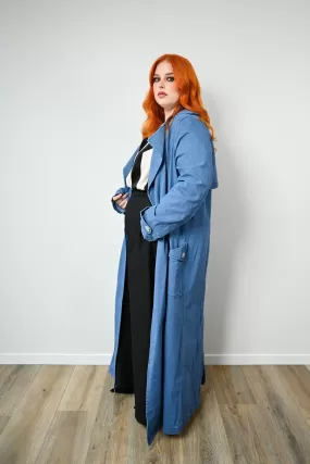 Sydney Denim trench - light blue - PRE ORDER