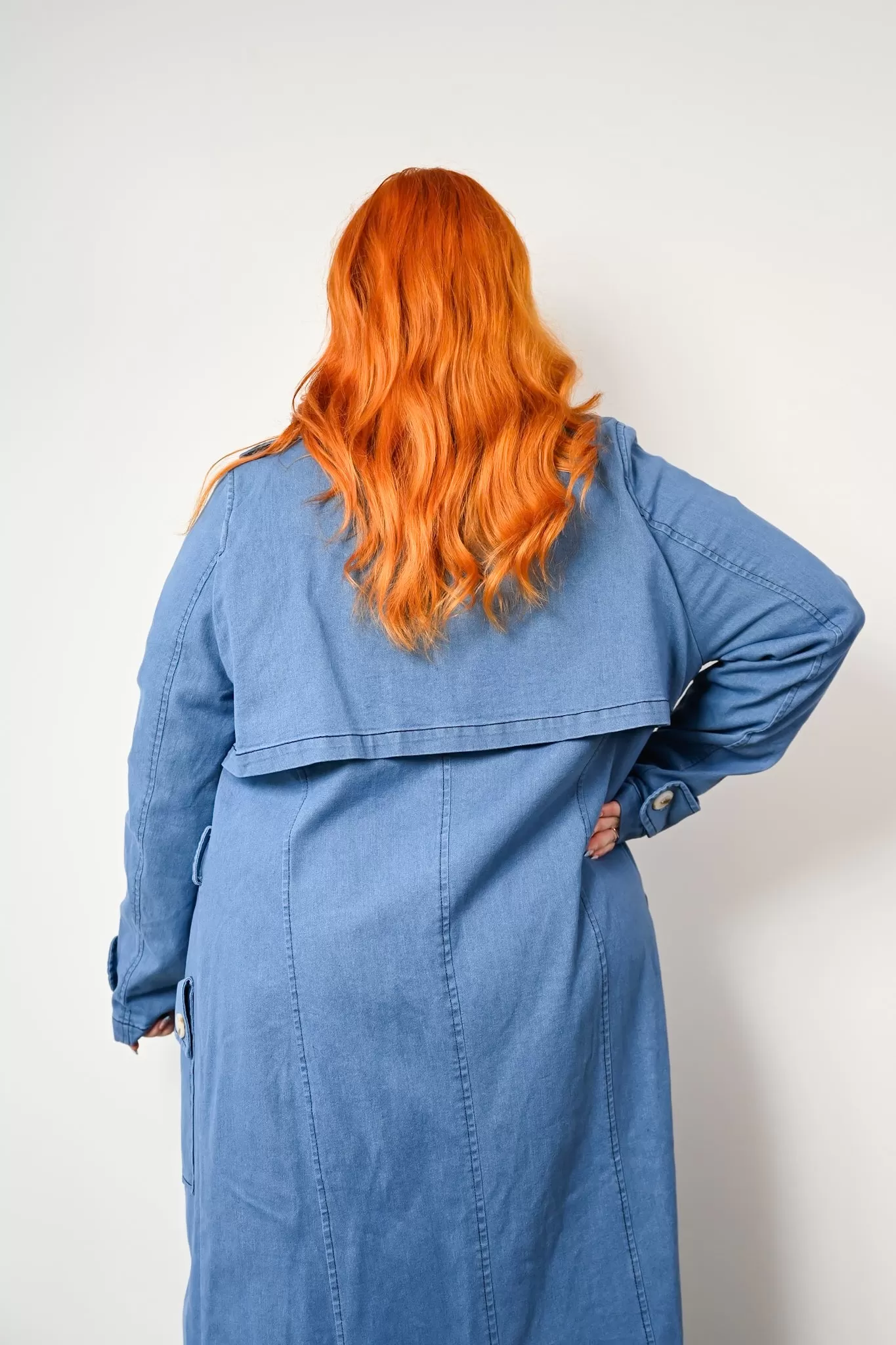 Sydney Denim trench - light blue - PRE ORDER