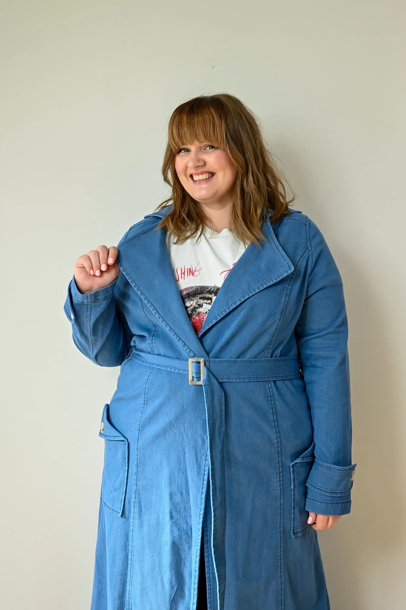 Sydney Denim trench - light blue - PRE ORDER