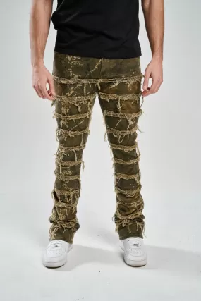 Taker Stretch Hunter Camo Stacked Pant (Olive)