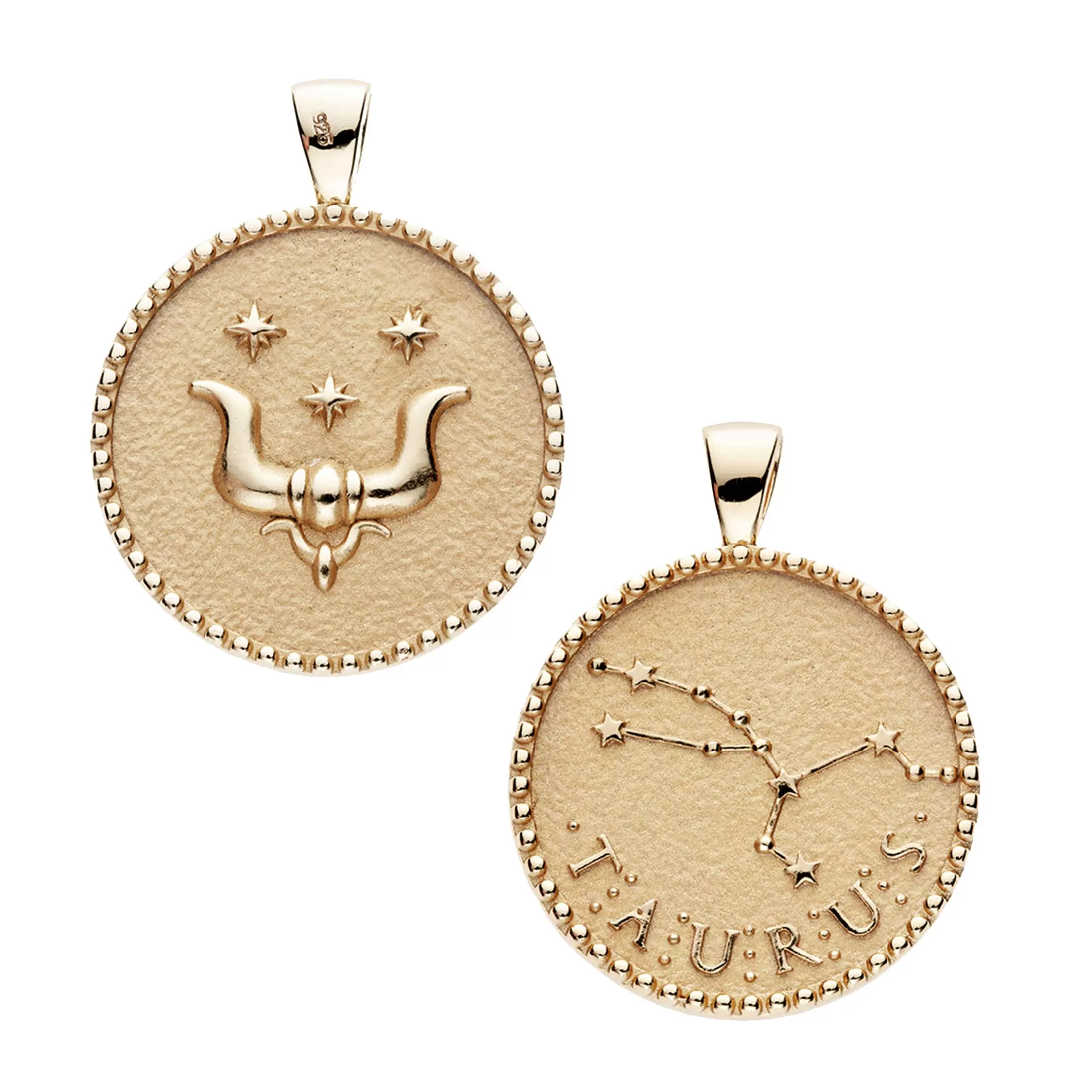 TAURUS JW Zodiac Pendant Coin - Apr 20 - May 20