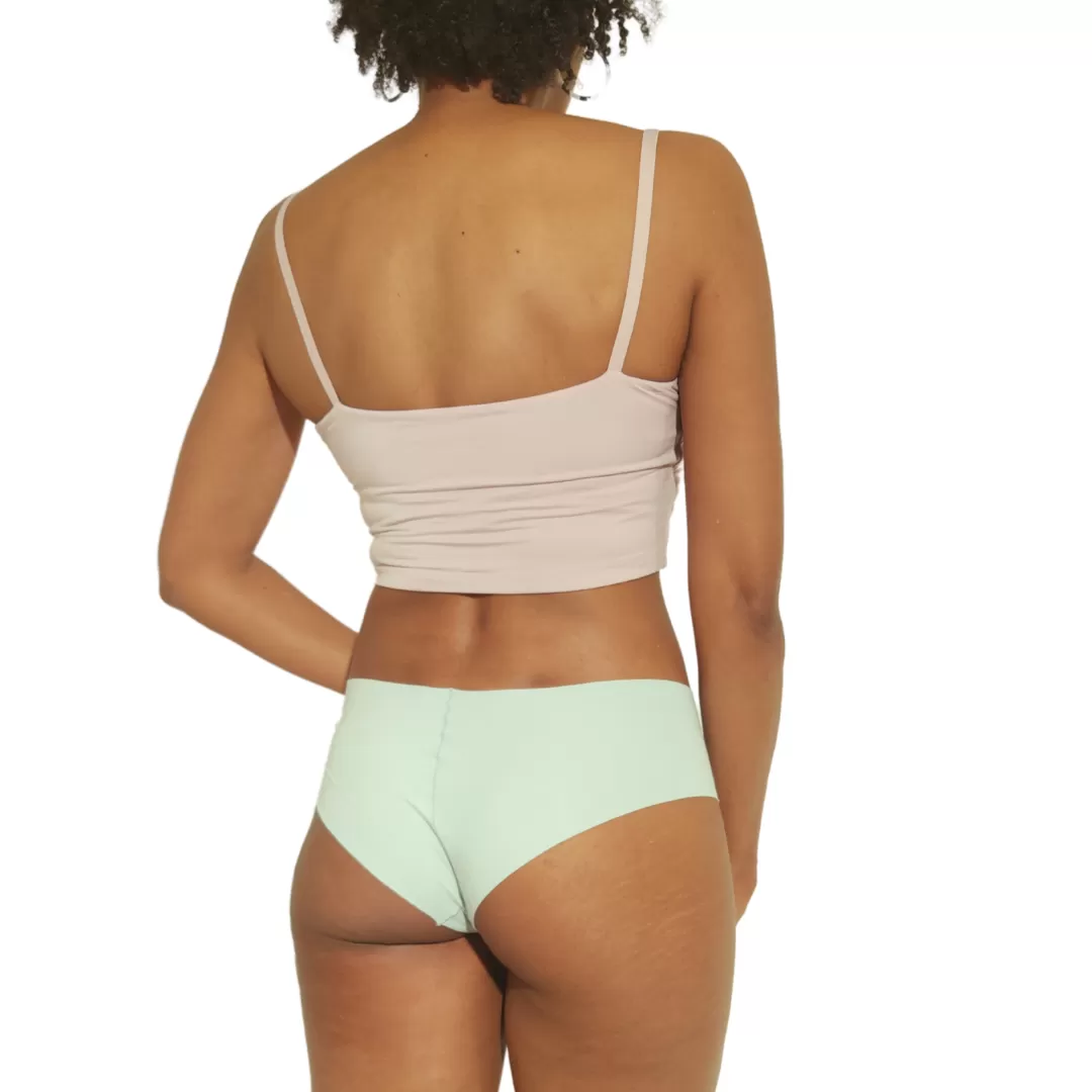 Teal Seamless Hipster Underwear