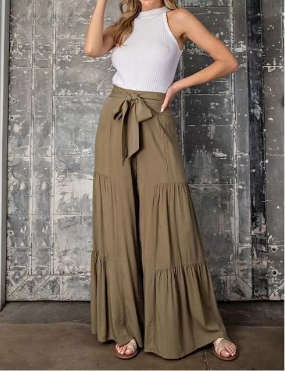 TWIN RELAXED FIT HIGH WAIST PANTS