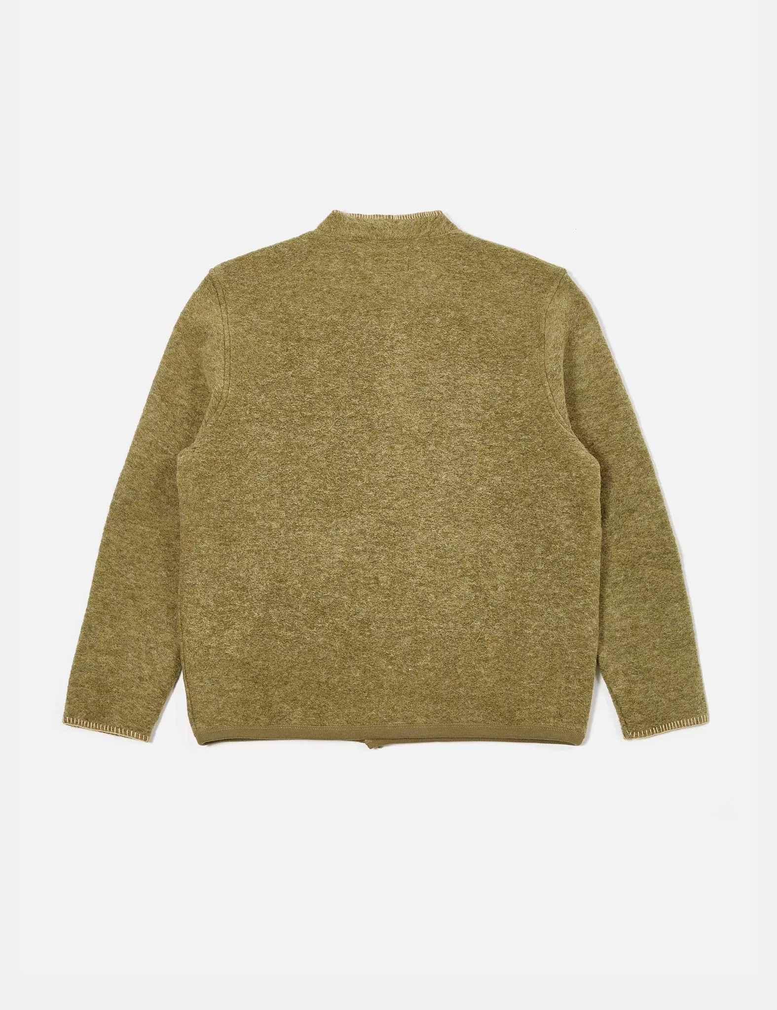 Universal Works Blanket Cardigan - Light Olive Green