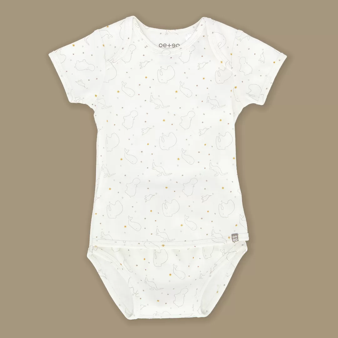 Whole New World Organic Cotton Baby Easyeo Romper