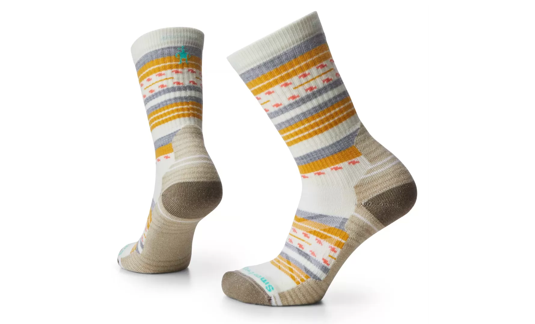 Women's Hike Light Cushion Margarita Crew Socks - Natural