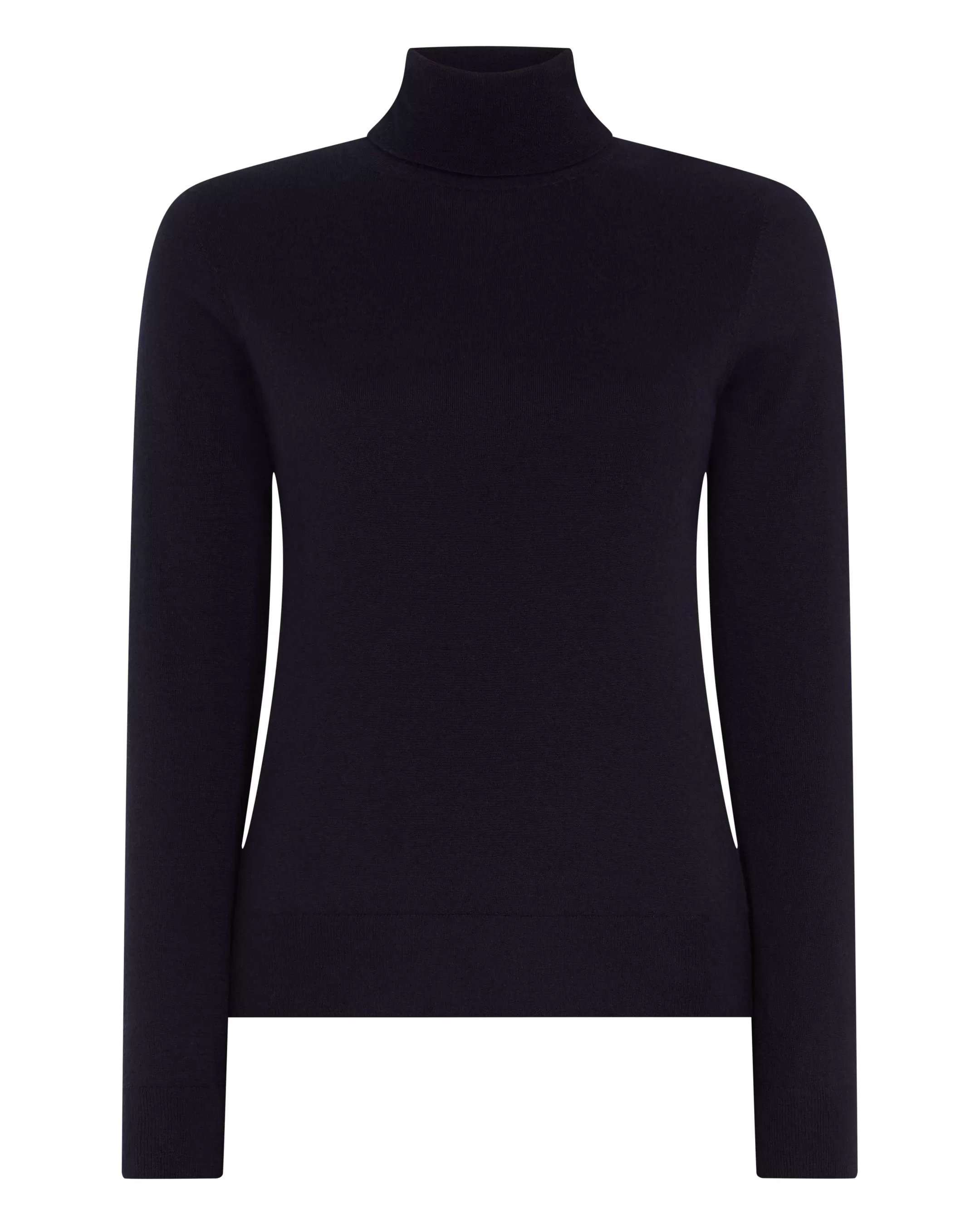 Women's Margot Superfine Cashmere Turtle Neck Sweater Navy Blue