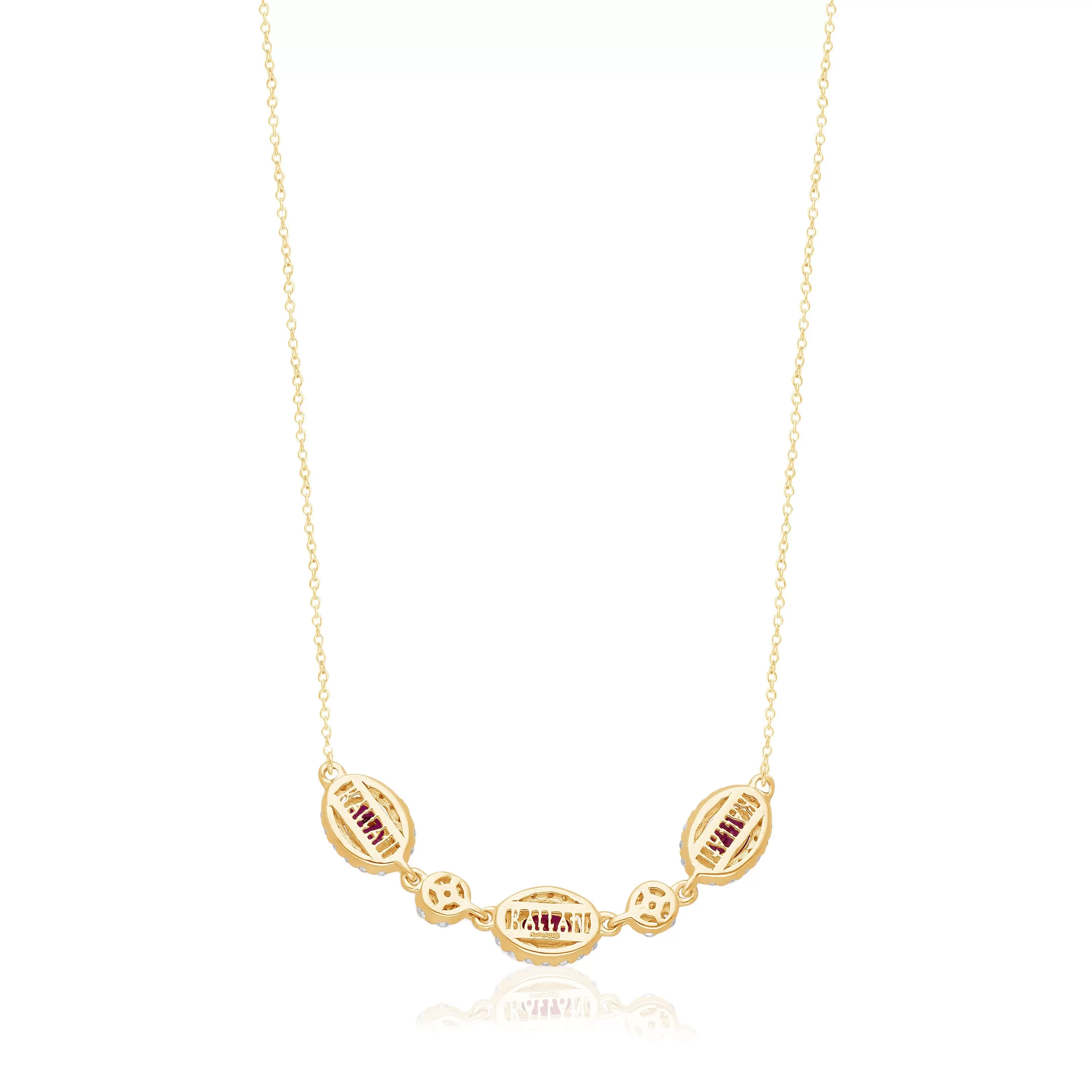 Yellow Gold Ruby & Diamond Heirloom Necklace