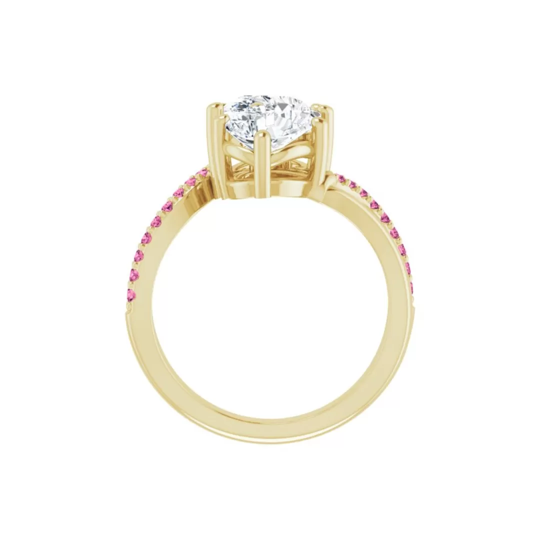 ZENDAYA DIAMOND PINK TOURMALINE RING