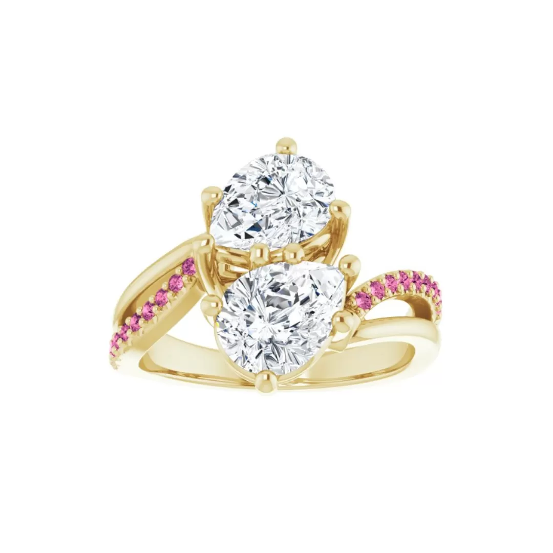 ZENDAYA DIAMOND PINK TOURMALINE RING